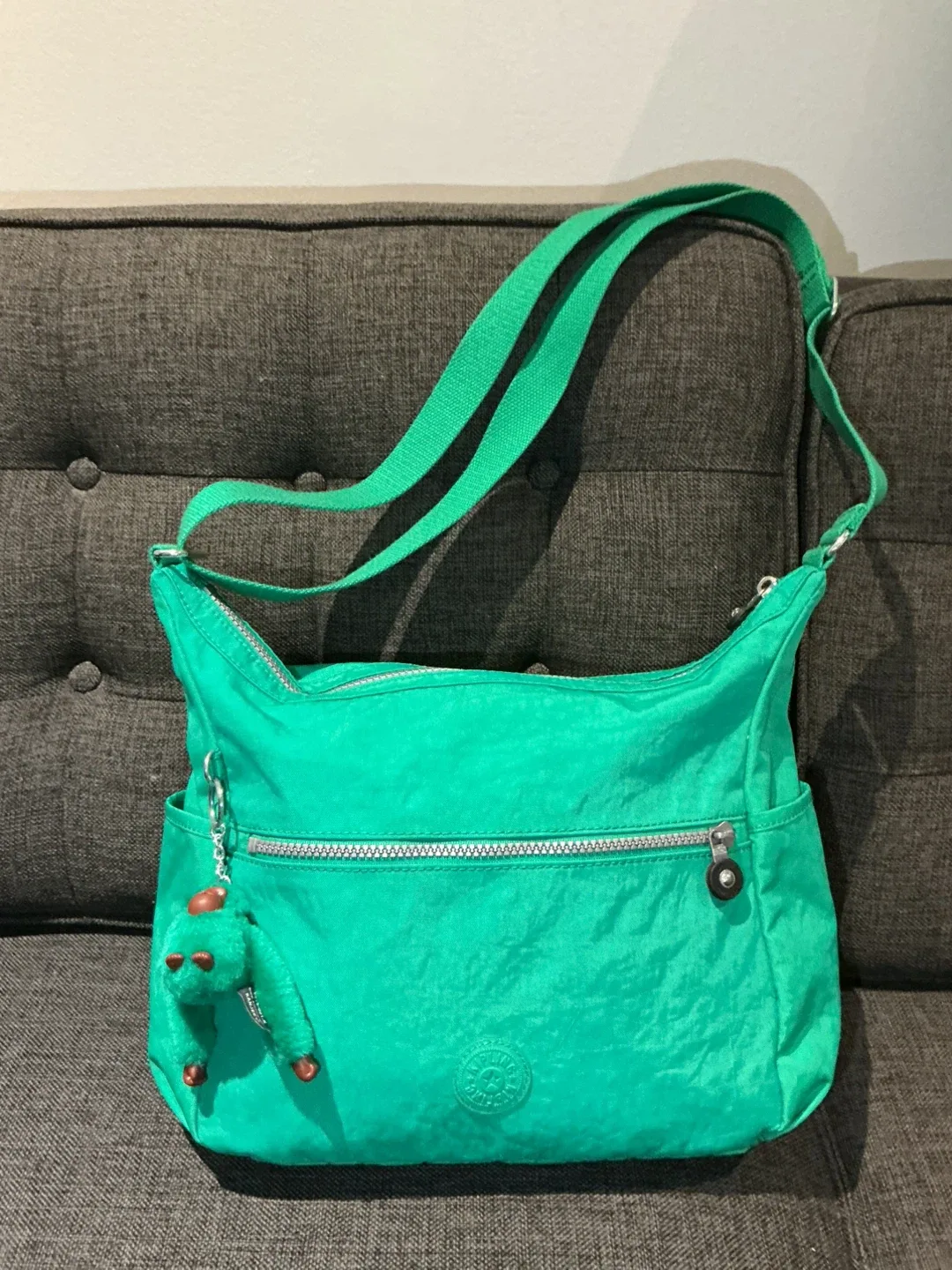 Kipling Shoulder Bag - Bright Green