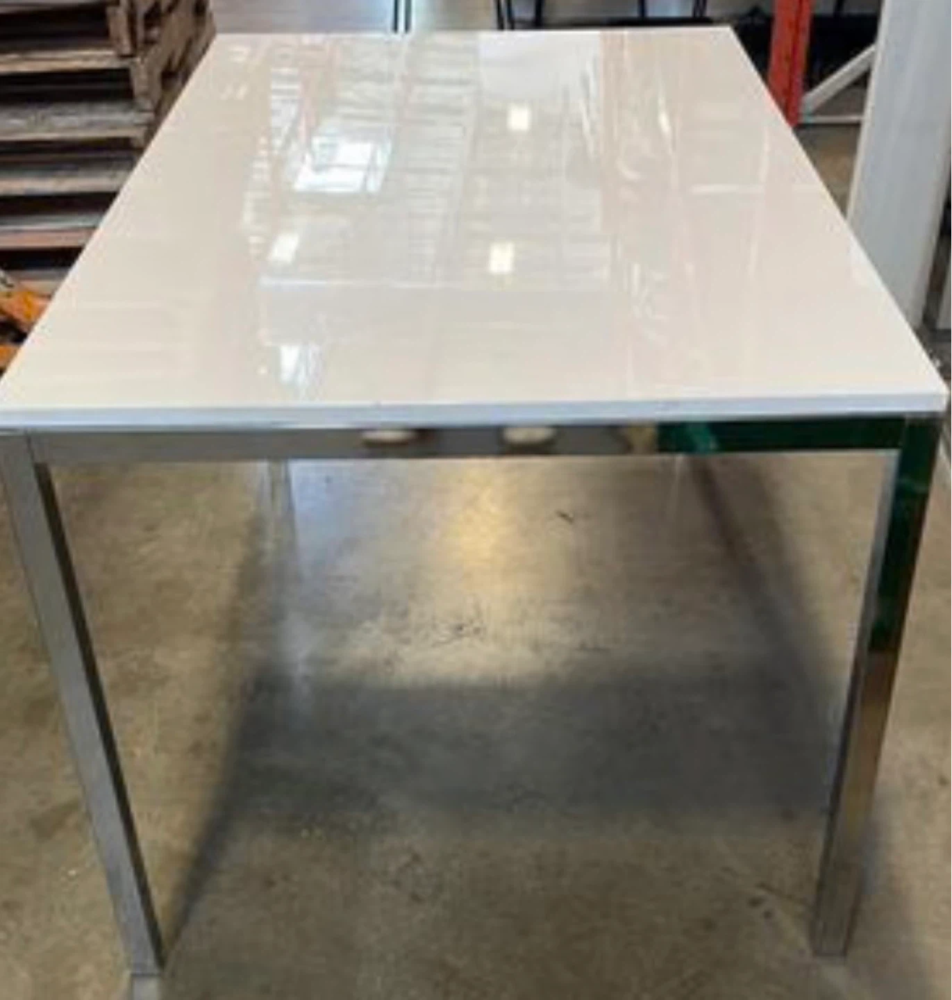 Ikea TORSBY Metal Chrome-Plated high-Gloss Table