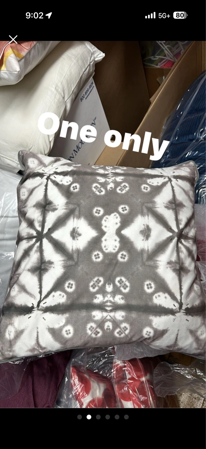 Tie-dye accent pillow