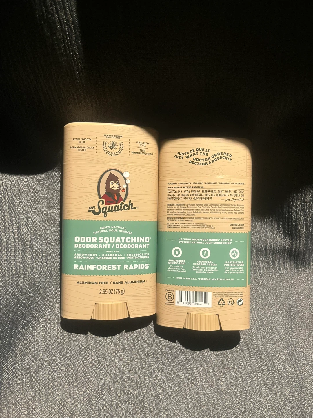 Dr. Squatch Men's Natural Deodorant - Rainforest Rapids (2 Pack) - photo 2