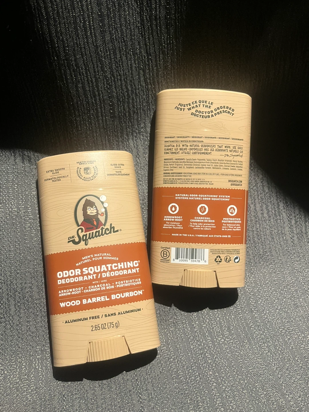 Dr. Squatch Men's Deodorant - Wood Barrel Bourbon (2.65 oz) - photo 2