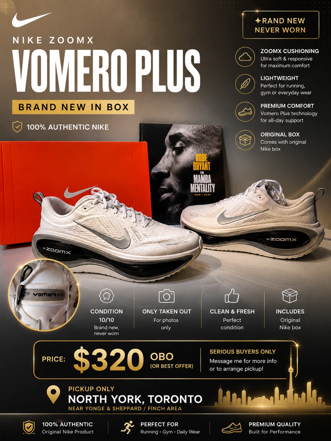Nike ZoomX Vomero Plus Shoes - White - photo 4
