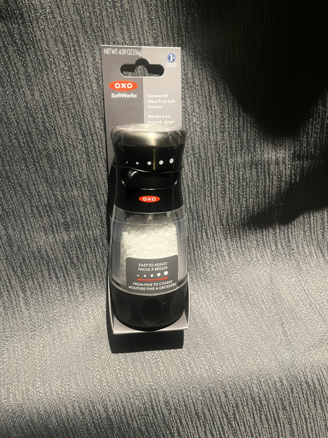 OXO SoftWorks Contoured Mess-Free Salt Grinder