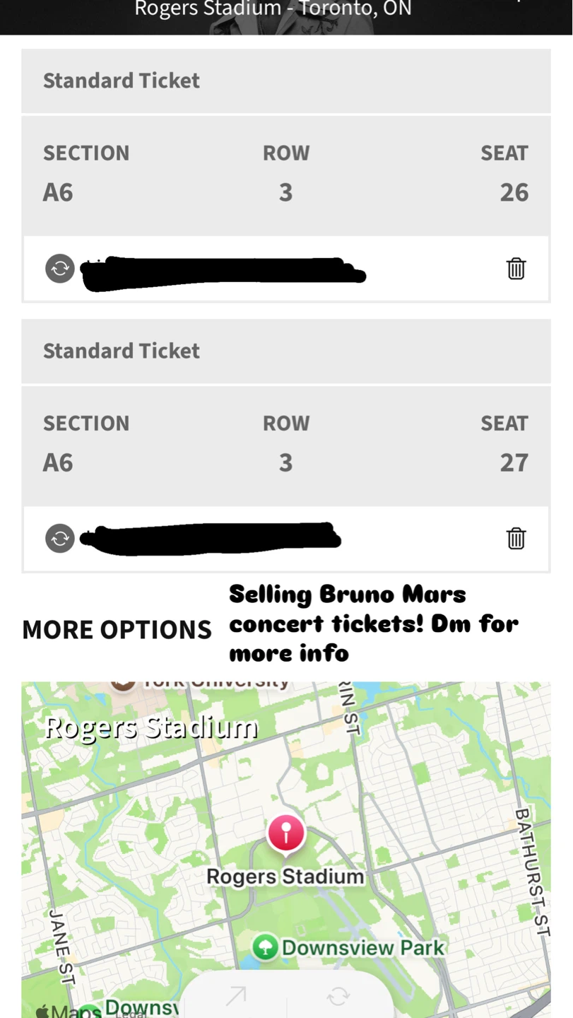 Bruno Mars concert floor seat - photo 2