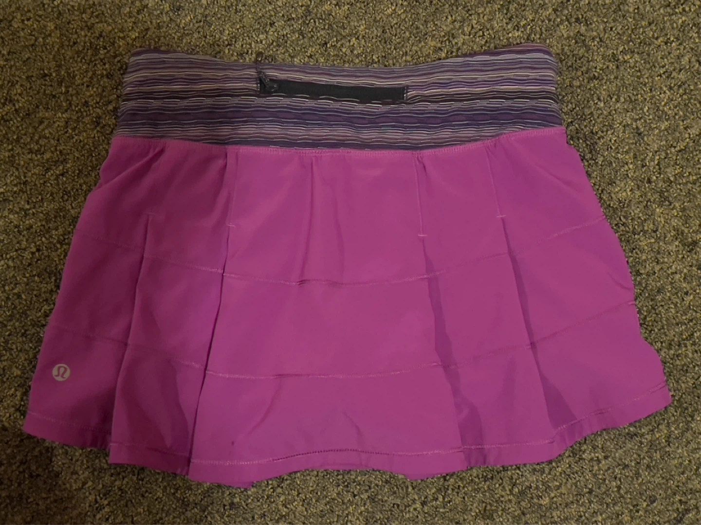 Lululemon Purple Pleated Skirt with Built-in Shorts