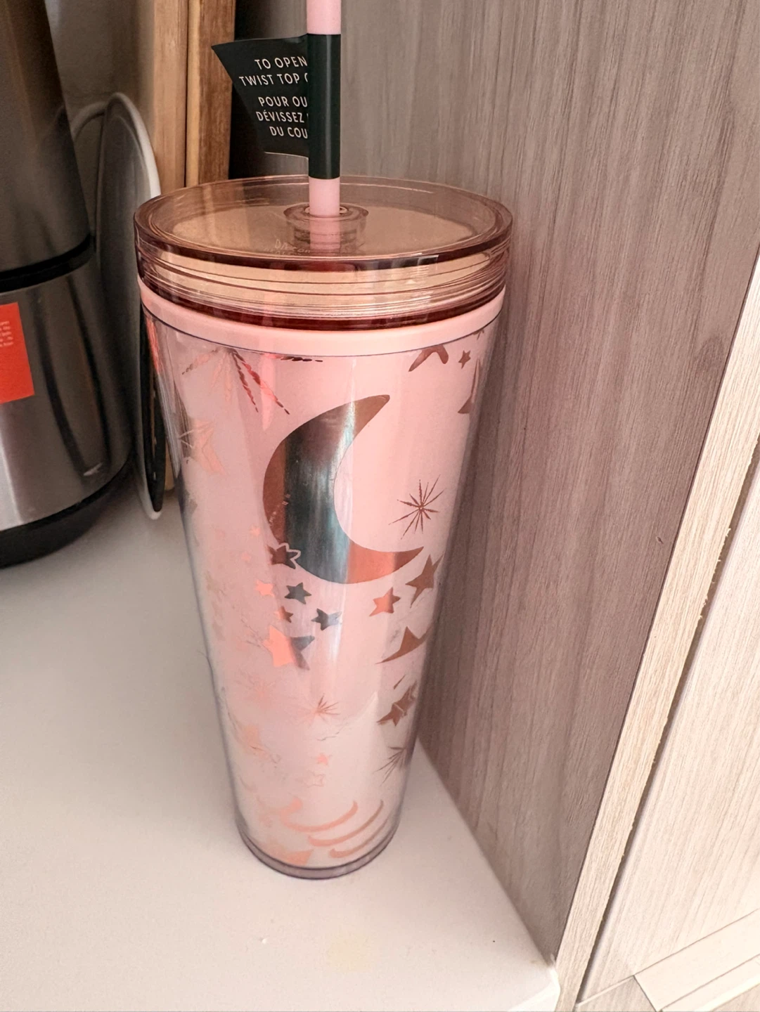 Starbucks Pink Moon & Stars Tumbler with Straw - photo 3