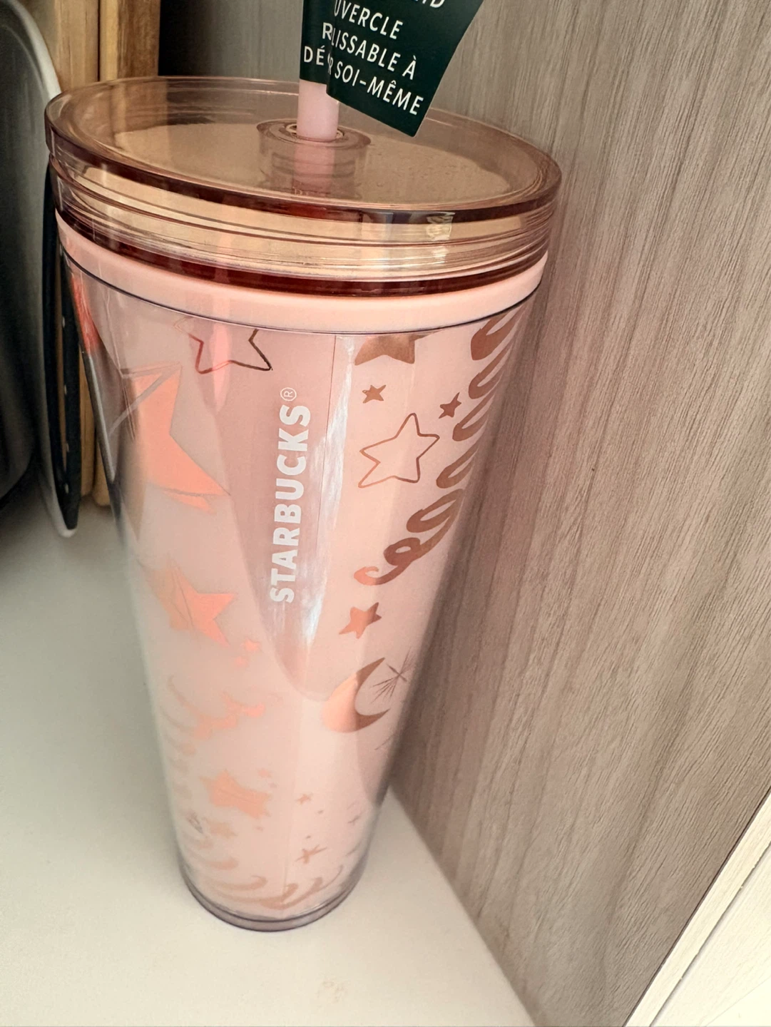 Starbucks Pink Moon & Stars Tumbler with Straw - photo 2