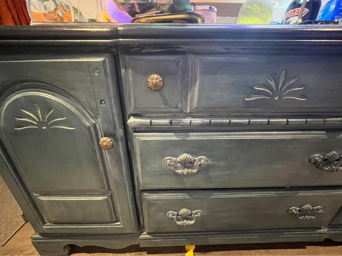 High-quality navy blue wooden furniture - photo 3