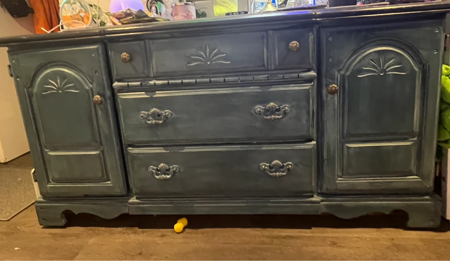 High-quality navy blue wooden furniture - photo 2