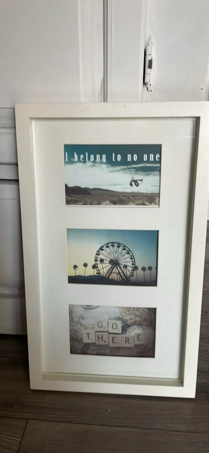 White 3-Photo Collage Frame