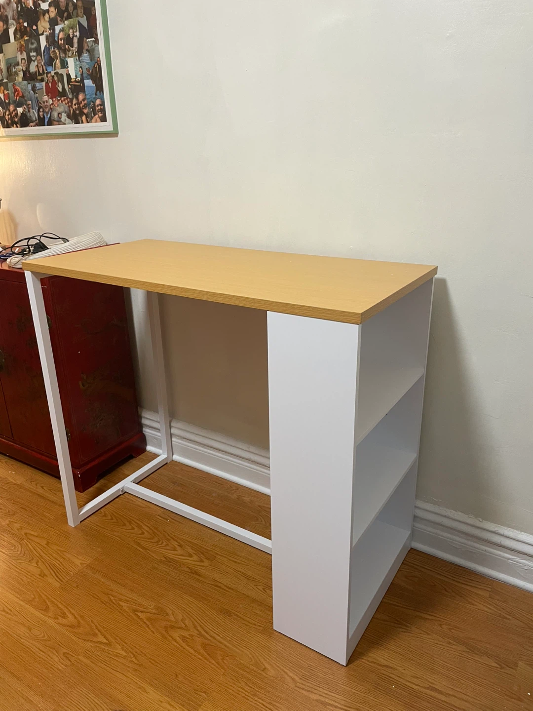 Bar Table/Desk with Shelving