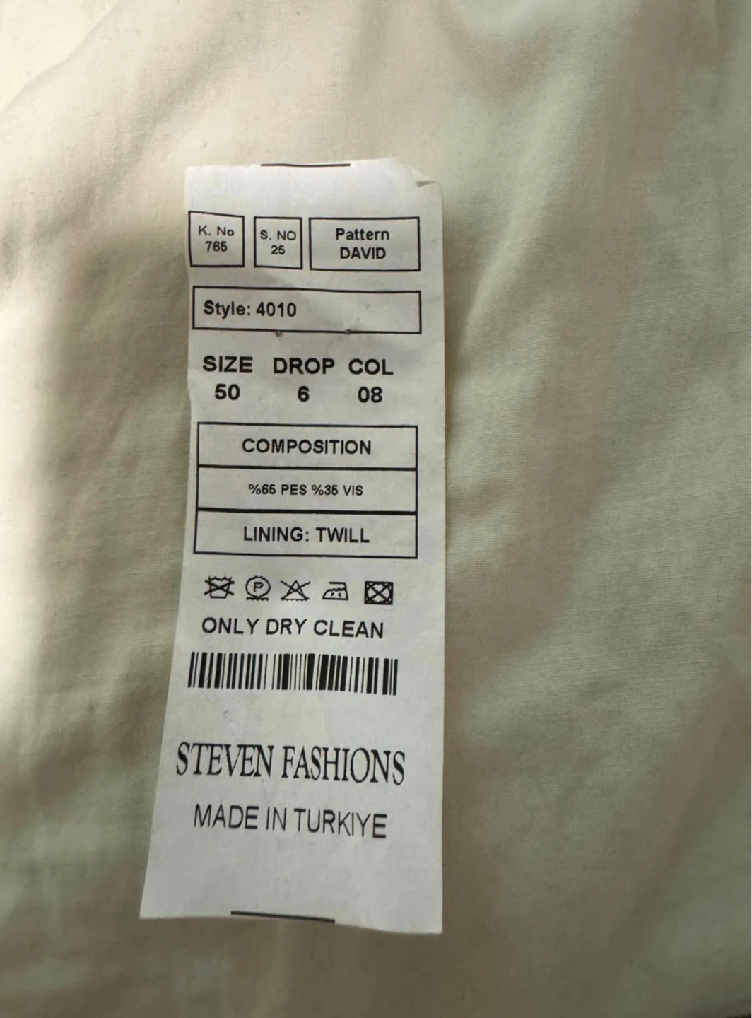 Steven Fashions White Tuxedo Jacket - Size 50 - photo 5