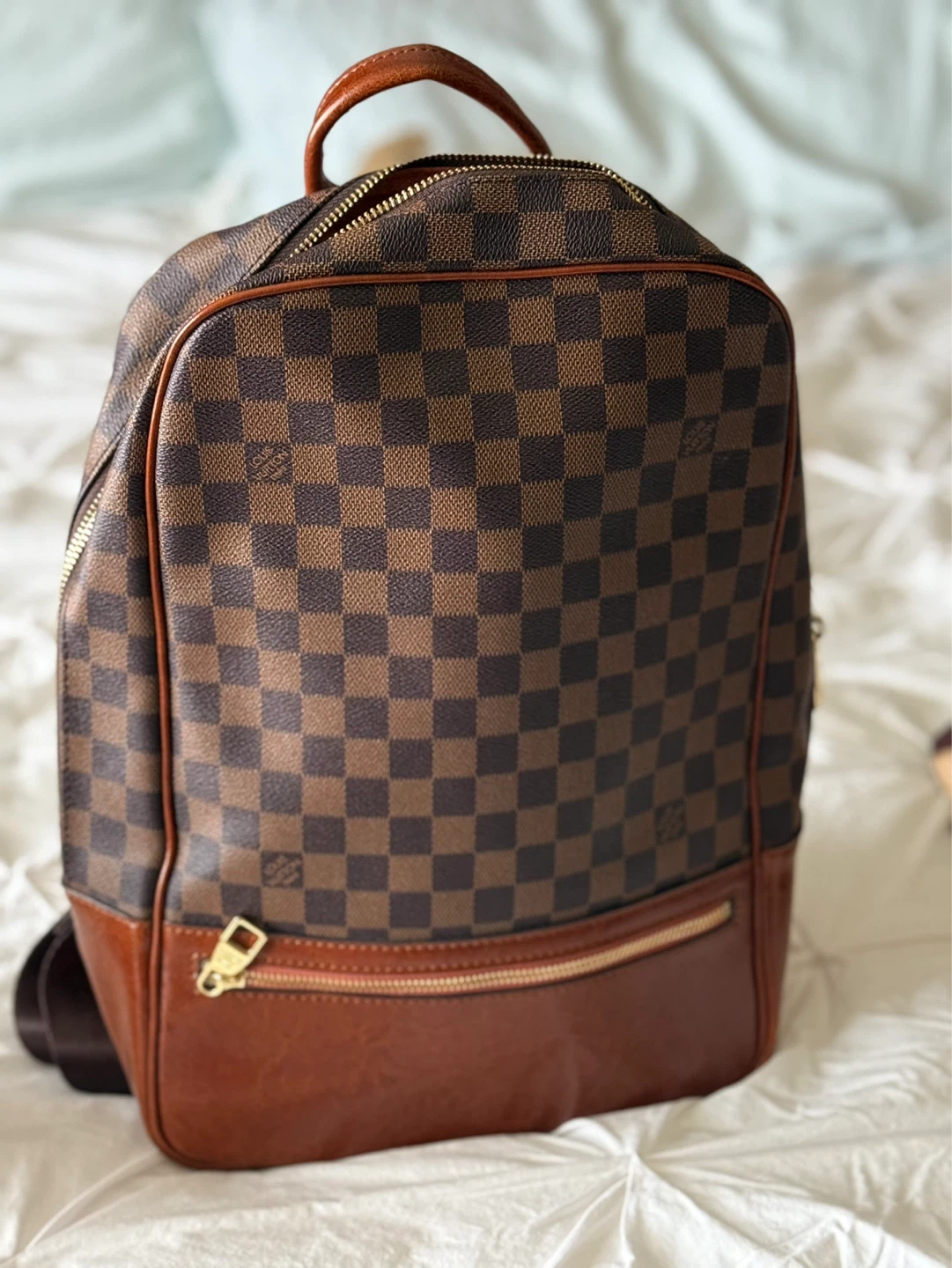 Louis Vuitton Damier Ebene Canvas Backpack - photo 2