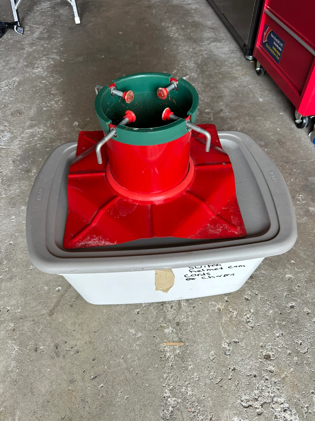 Santa's Solution Original Heavy Duty Red Christmas Tree Stand - photo 5