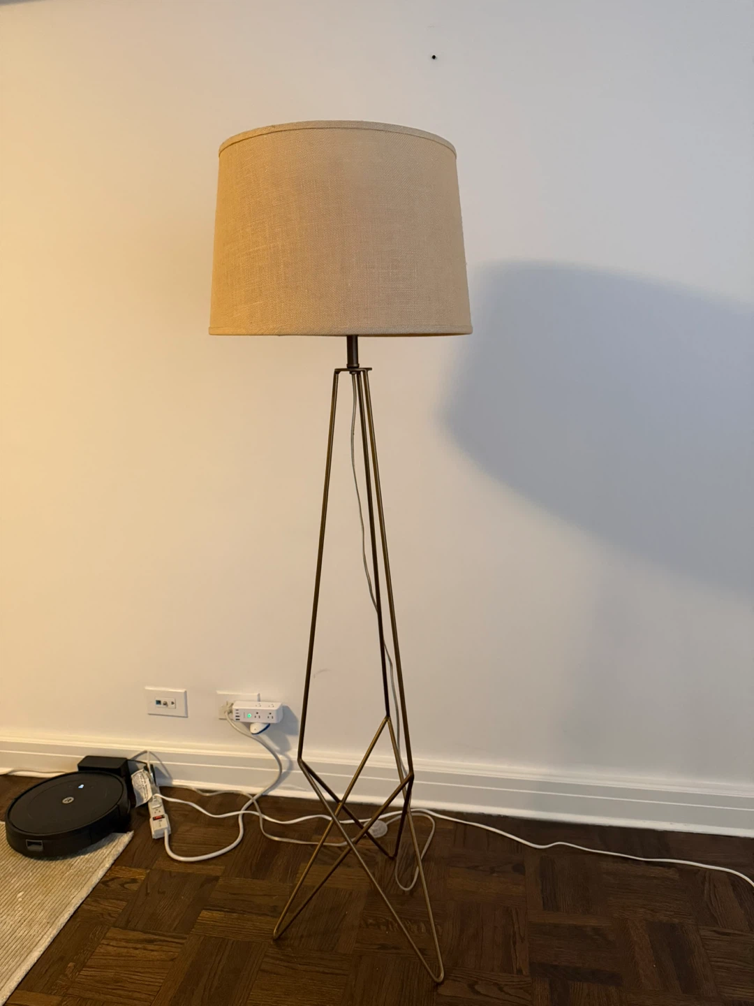 Modern Floor Lamp with Drum Shade - photo 4