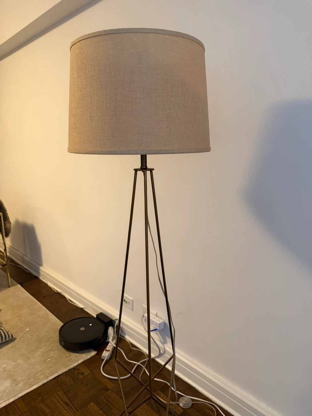 Modern Floor Lamp with Drum Shade - photo 3