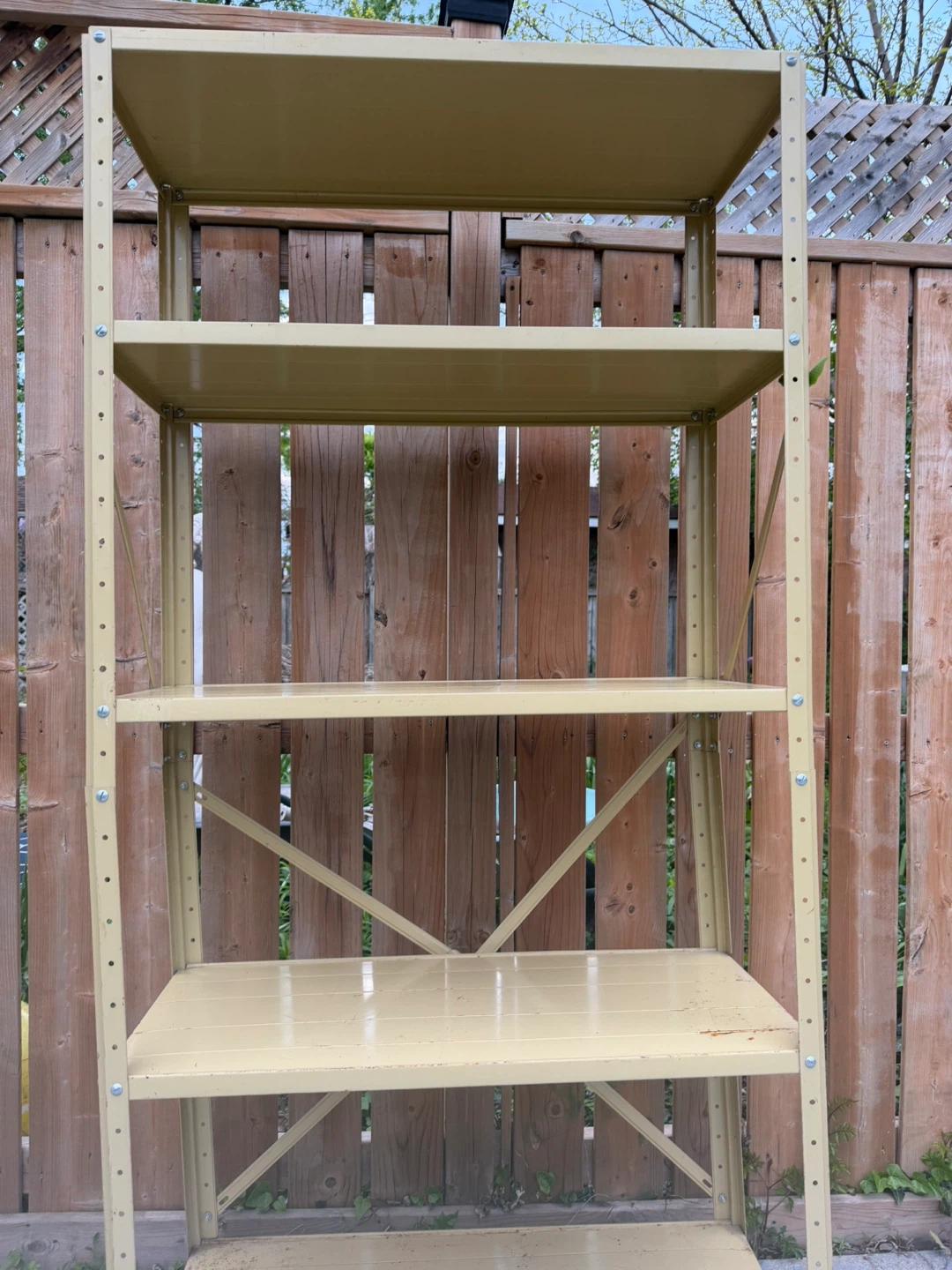 Metal Shelving Unit - Beige - H :6.5 - w:3 ft - D 1.5 - photo 4