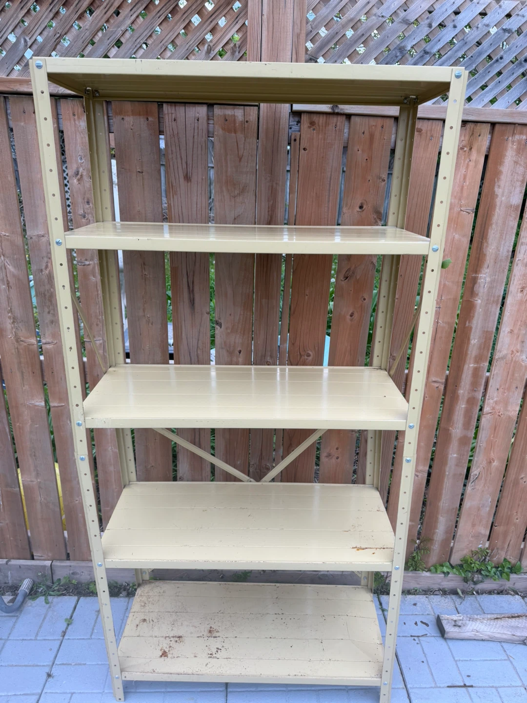 Metal Shelving Unit - Beige - H :6.5 - w:3 ft - D 1.5 - photo 5