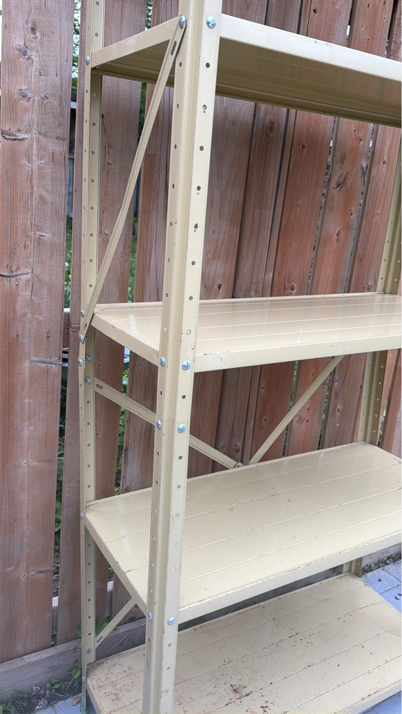 Metal Shelving Unit - Beige - H :6.5 - w:3 ft - D 1.5 - photo 3