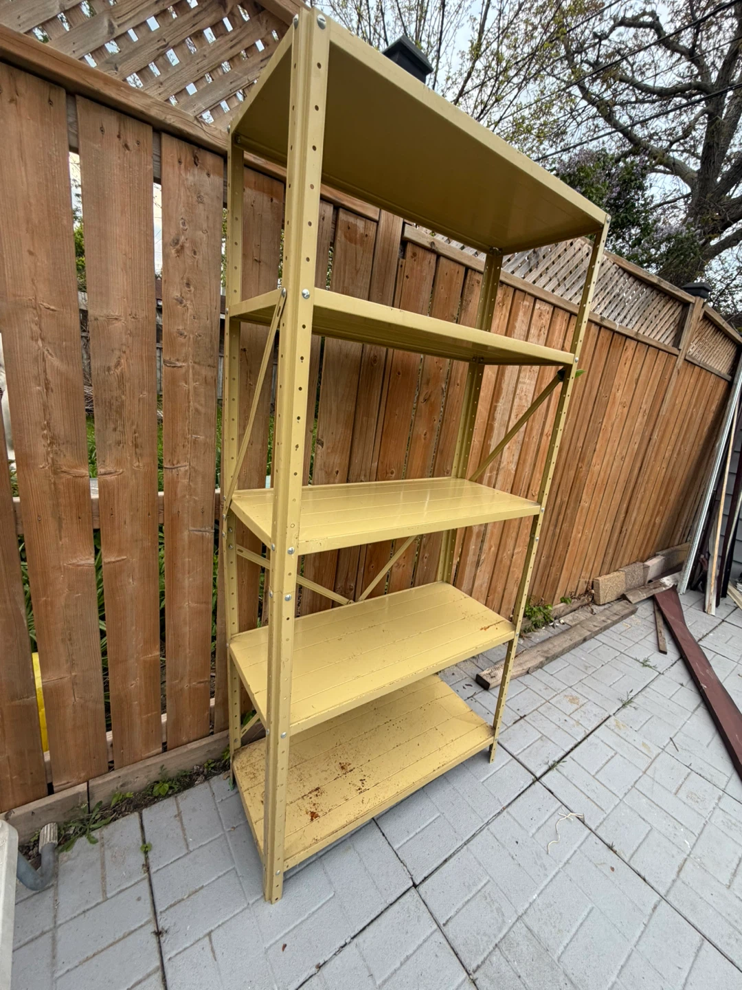 Metal Shelving Unit - Beige - H :6.5 - w:3 ft - D 1.5 - photo 2