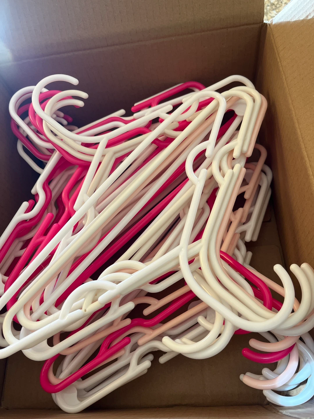 Kids 11 1/2” Plastic Clothes Hangers (lot of 40)