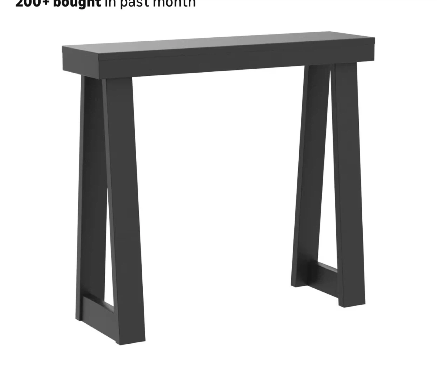 Plank and Beam Console Table - 36" Black - photo 5
