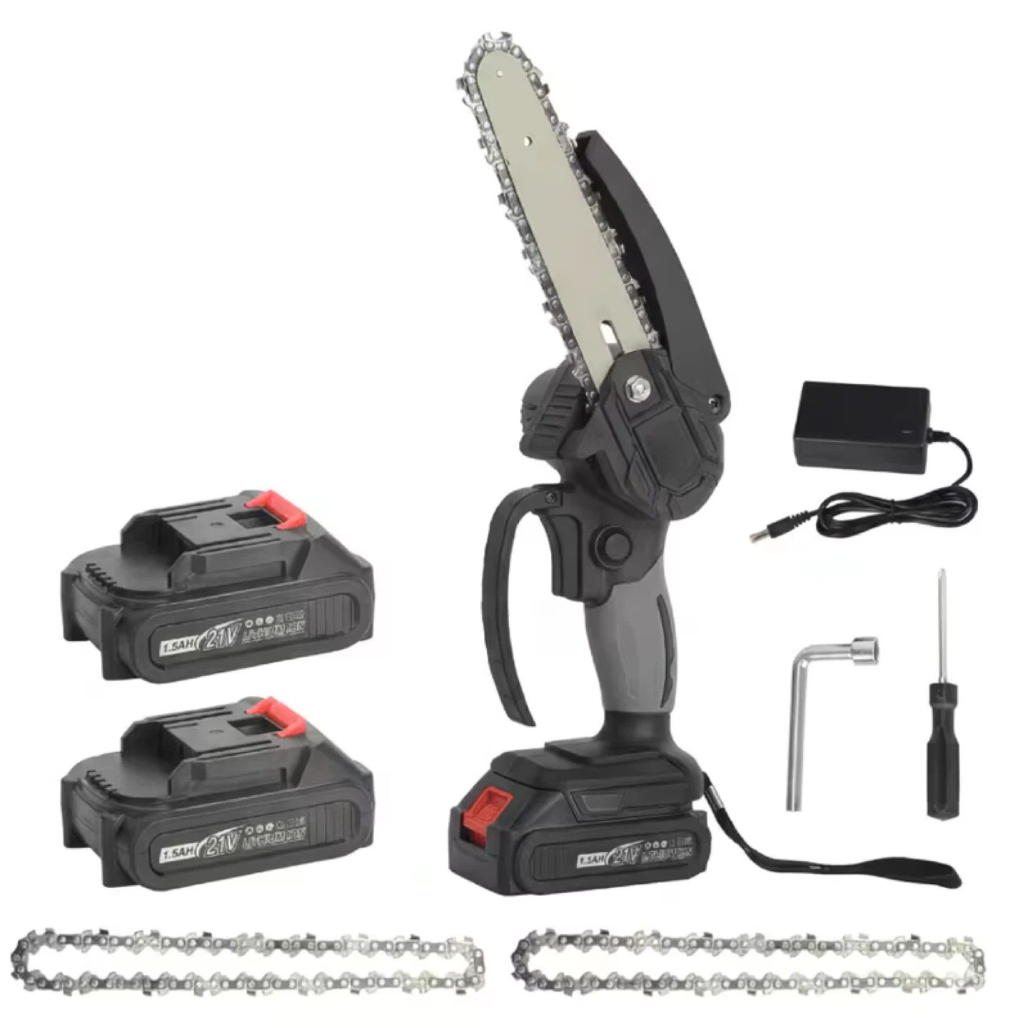 Portable Mini Chainsaw with 2 Batteries