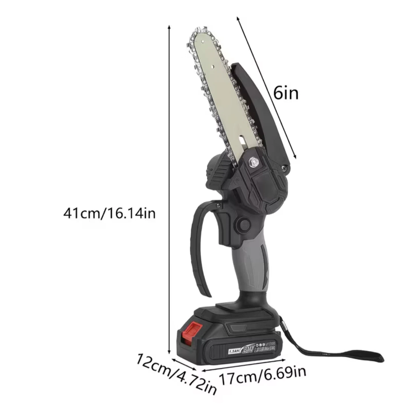 Portable Mini Chainsaw with 2 Batteries - photo 4