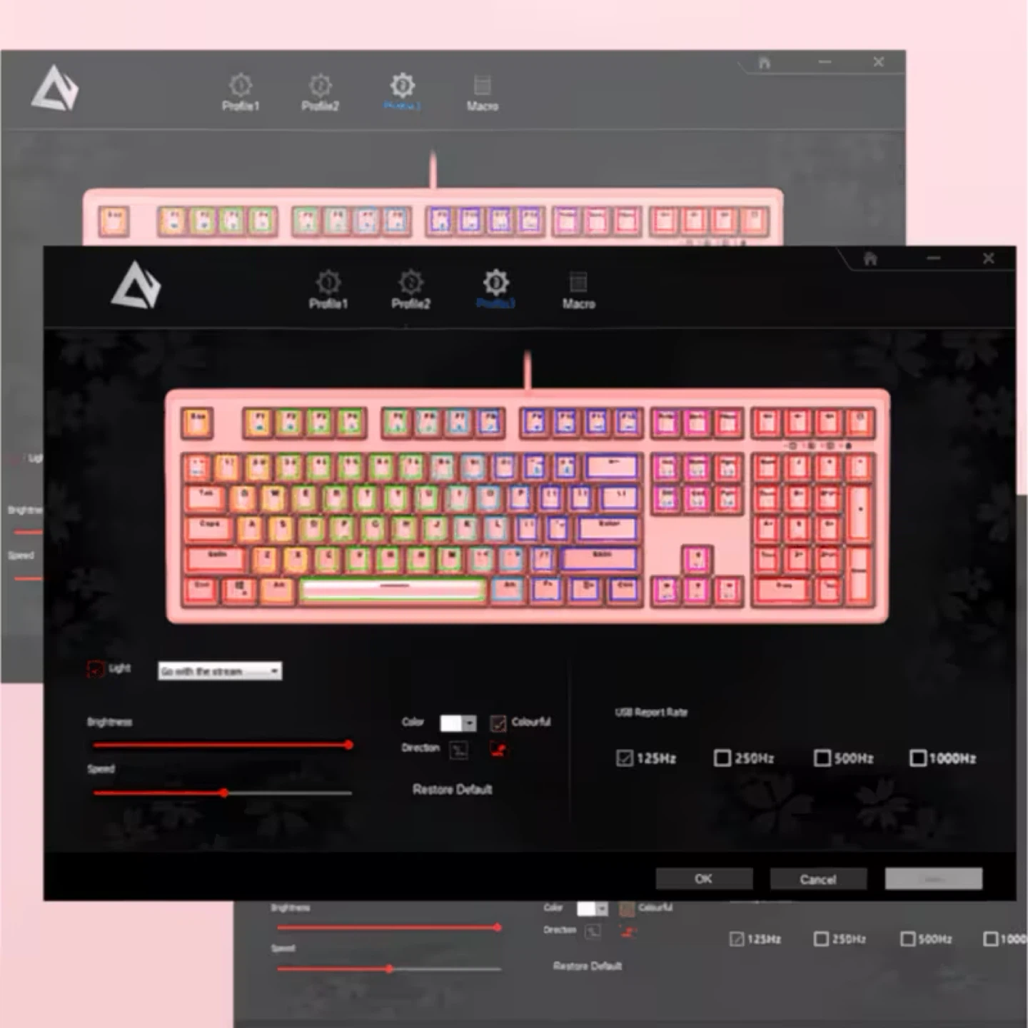 AUKEY Pink Mechanical Keyboard with Blue Switches - photo 5