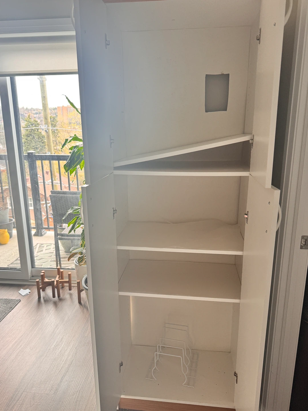 White Two-Door Storage Cabinet