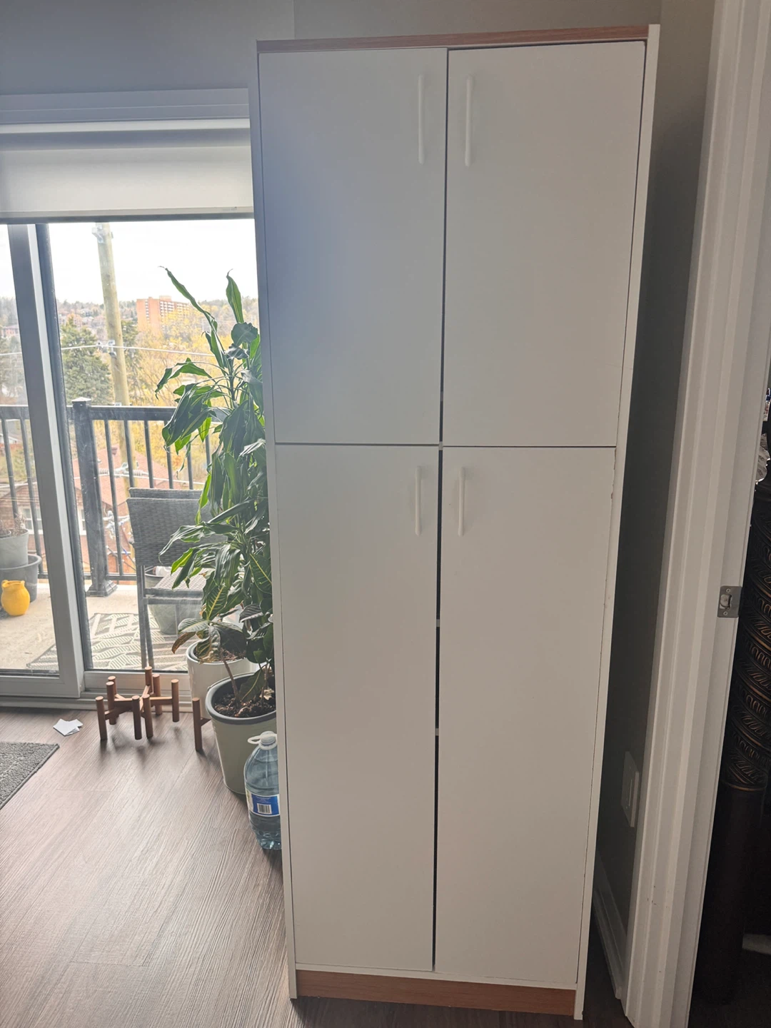White Two-Door Storage Cabinet - photo 3
