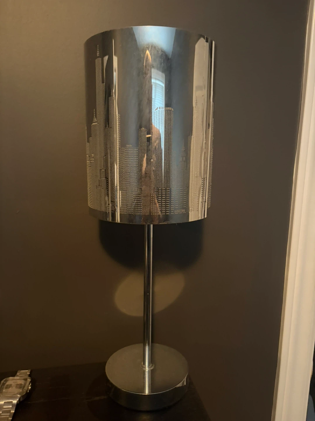 Silver Cityscape Table Lamp - photo 2