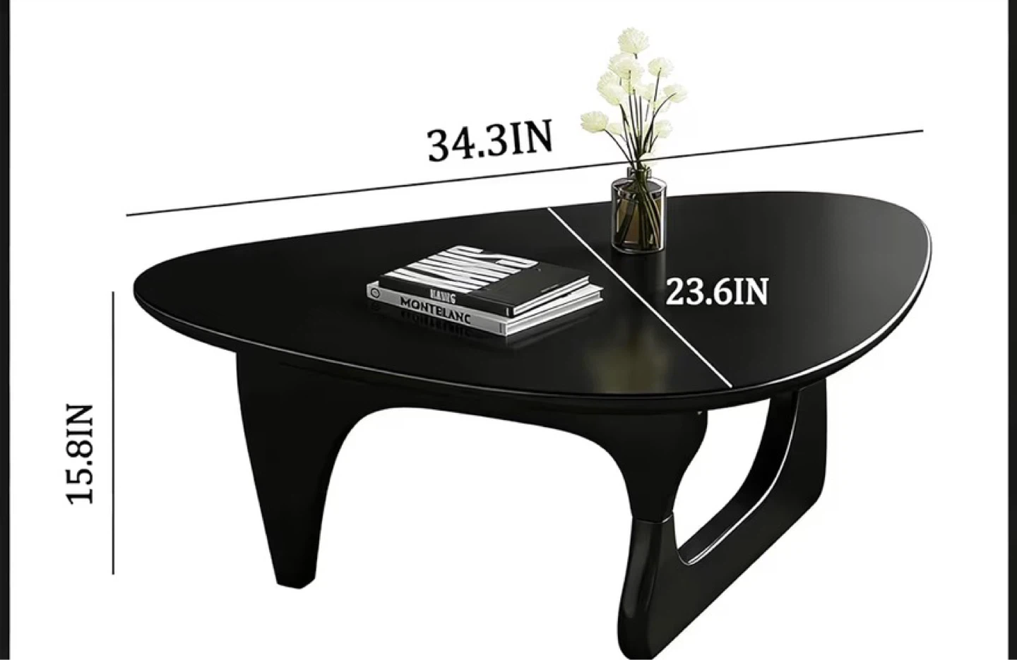 Black Nordic Style Coffee Table - photo 2