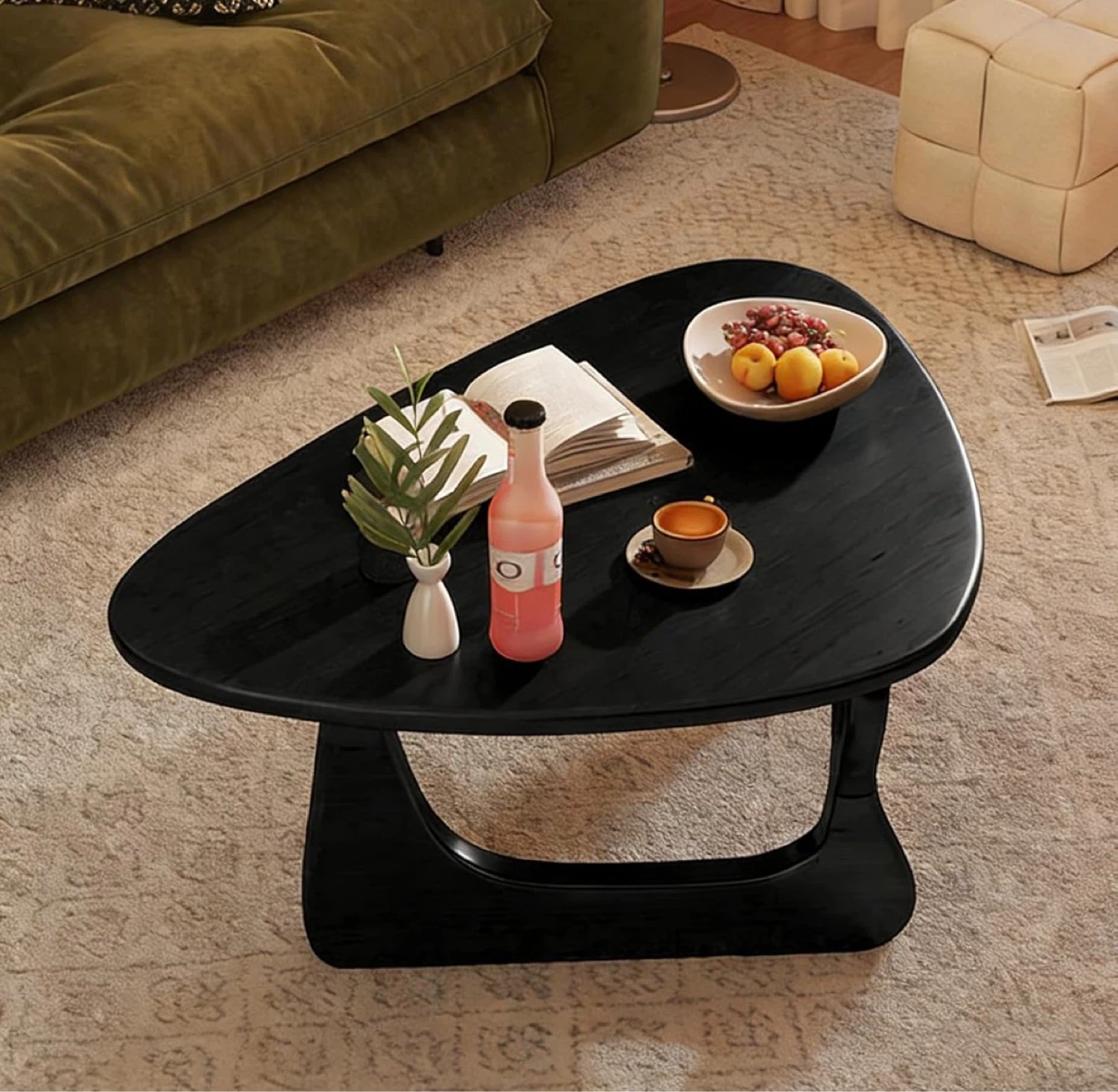 Black Nordic Style Coffee Table