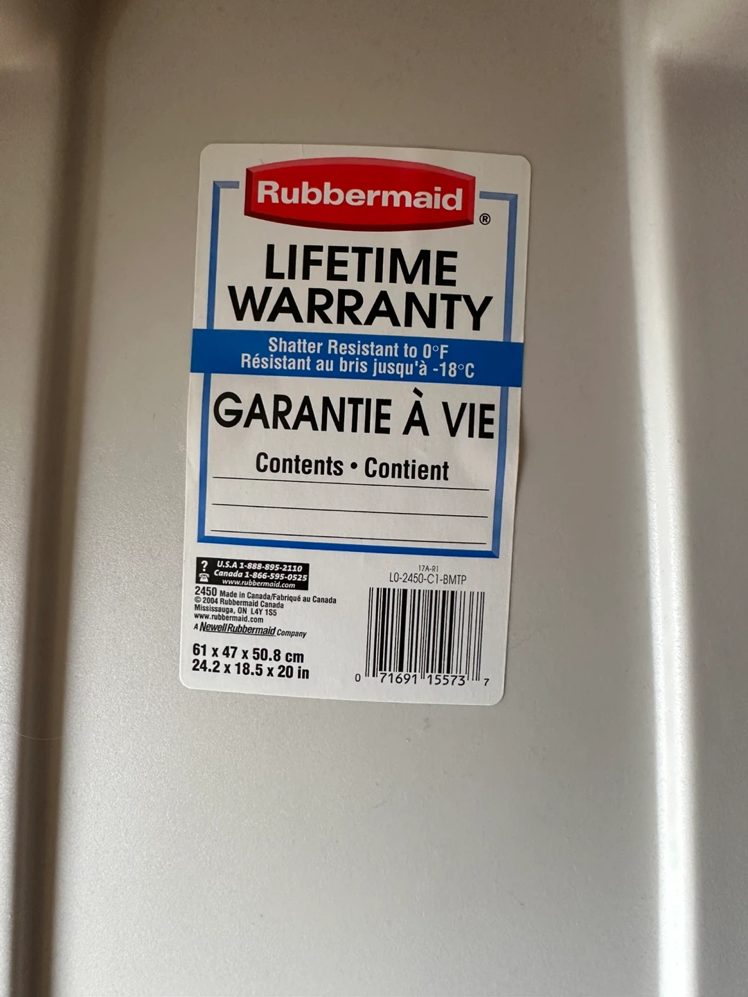 Rubbermaid Storage Bin with Lid - photo 4