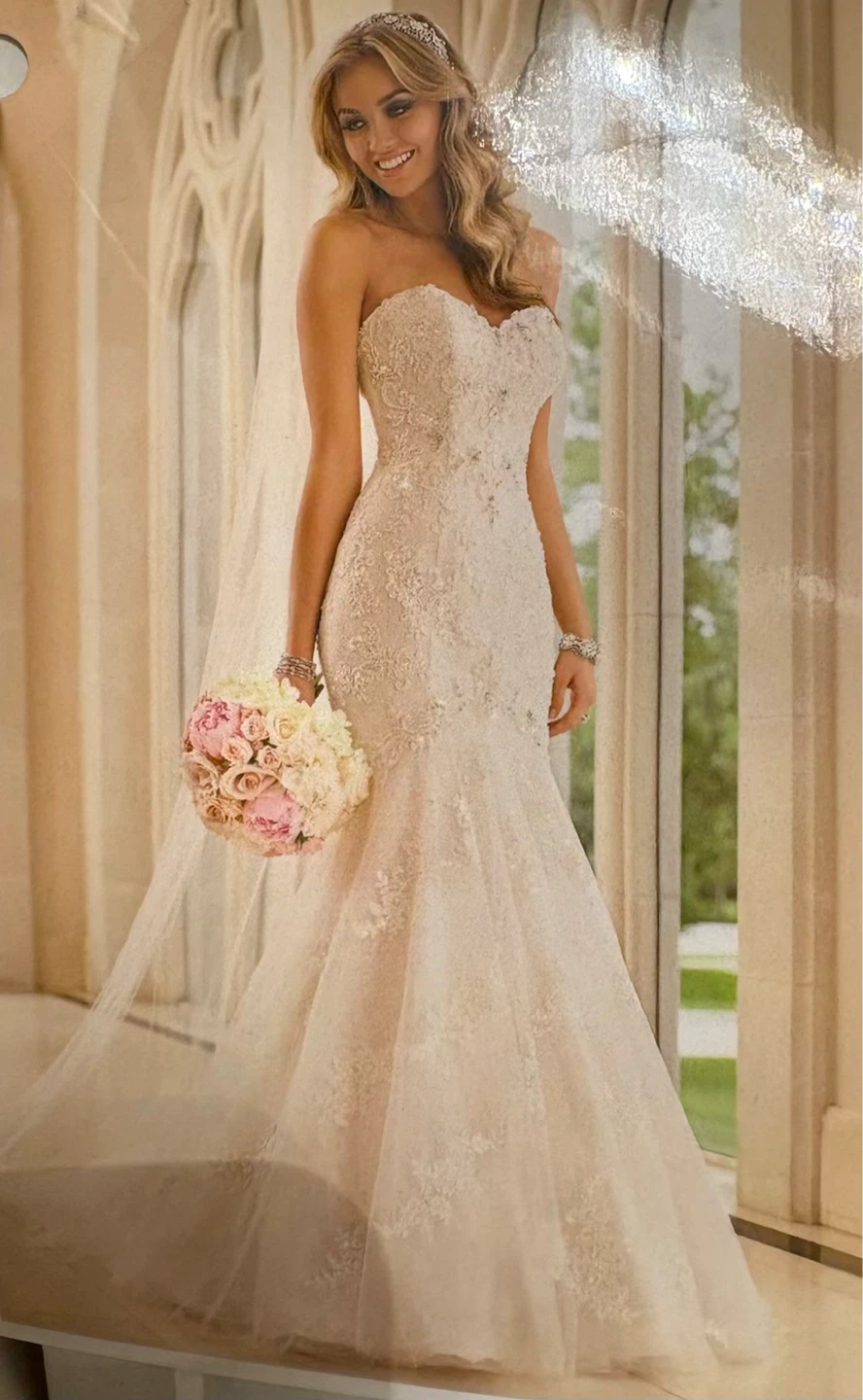 White Lace Mermaid Wedding Dress