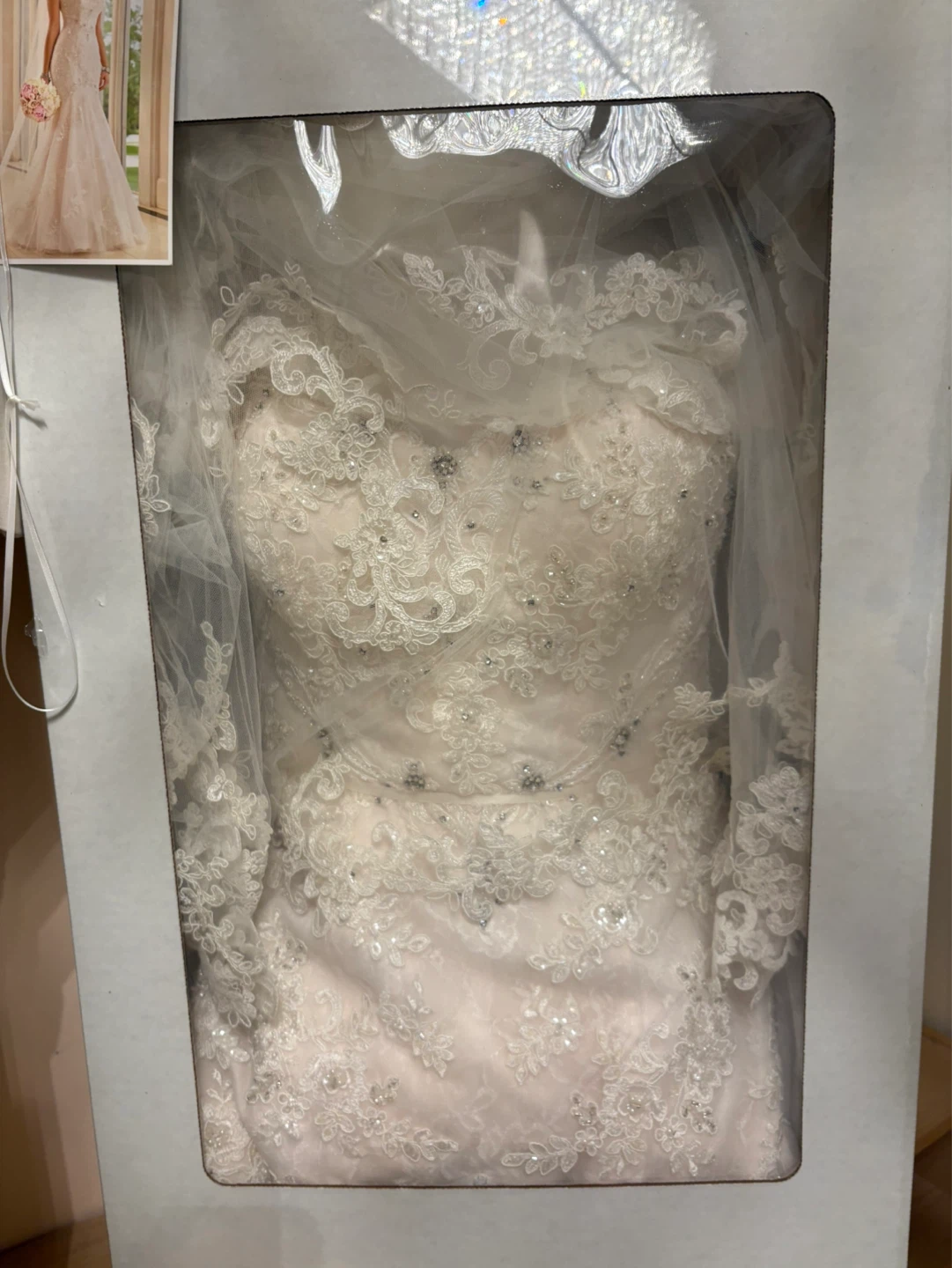 White Lace Mermaid Wedding Dress - photo 4