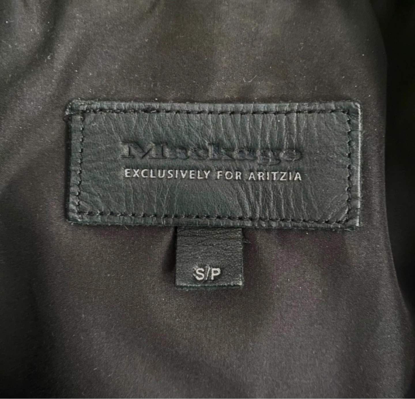 Mackage Black Leather Biker Jacket - Size S/P - photo 4