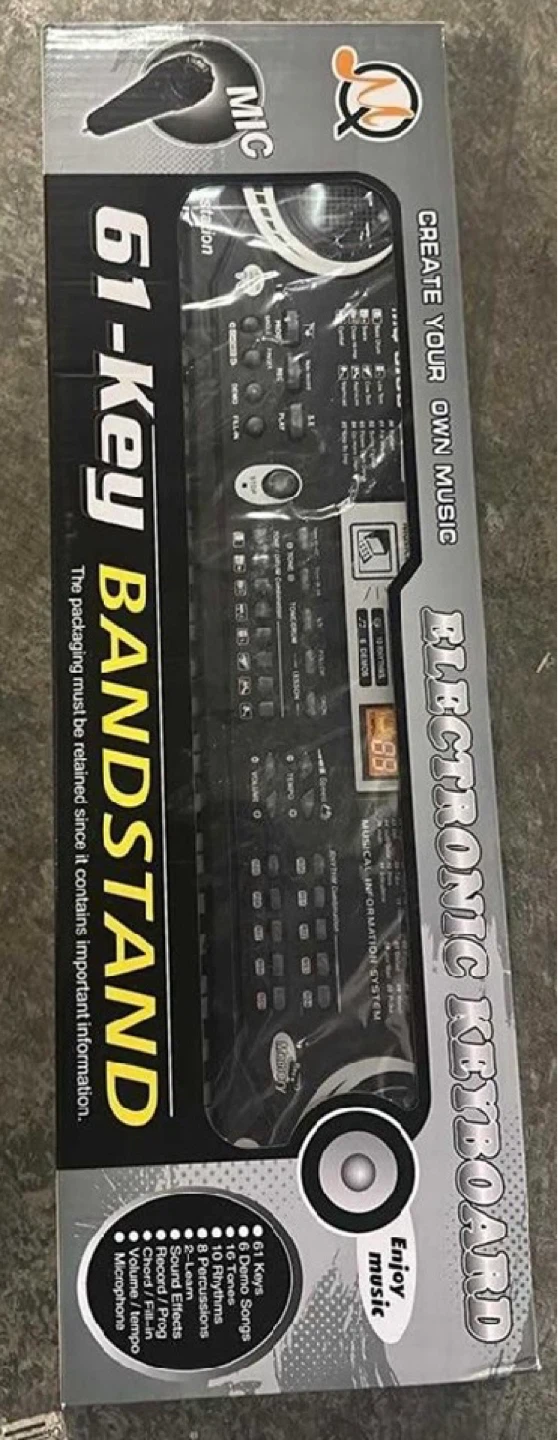 New in Box 61 Key Piano Keyboard for Beginners w/ mic - photo 2