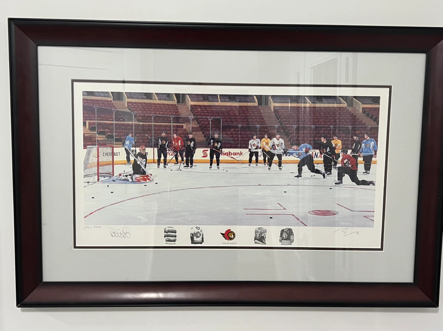Framed Ottawa Senators Hockey Art Print - photo 2