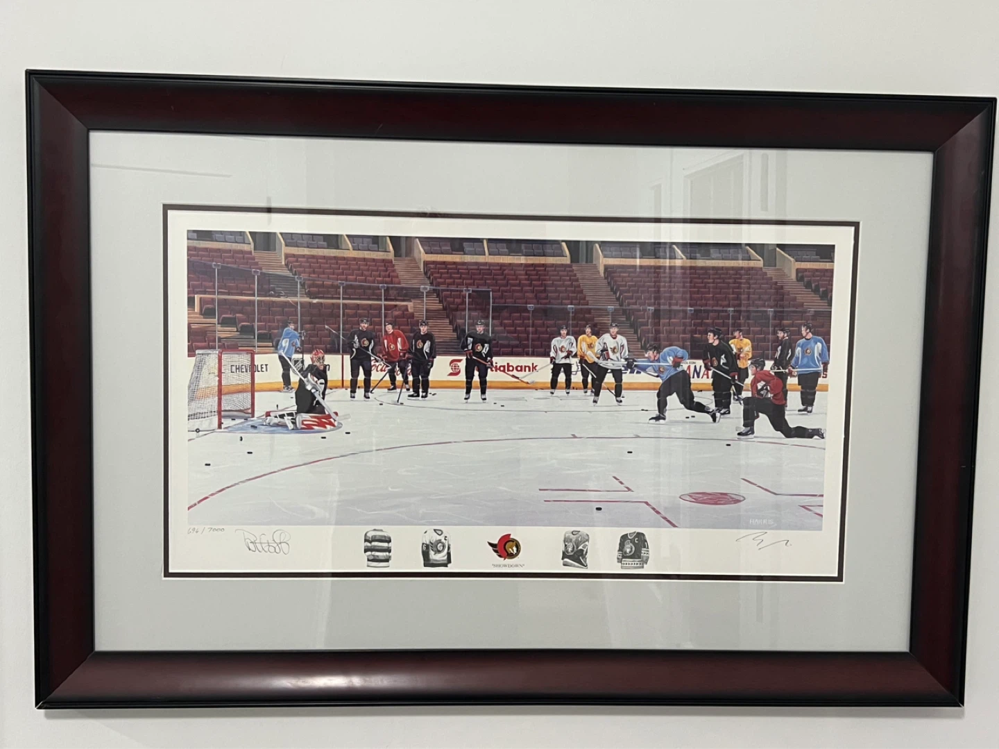 Framed Ottawa Senators Hockey Art Print