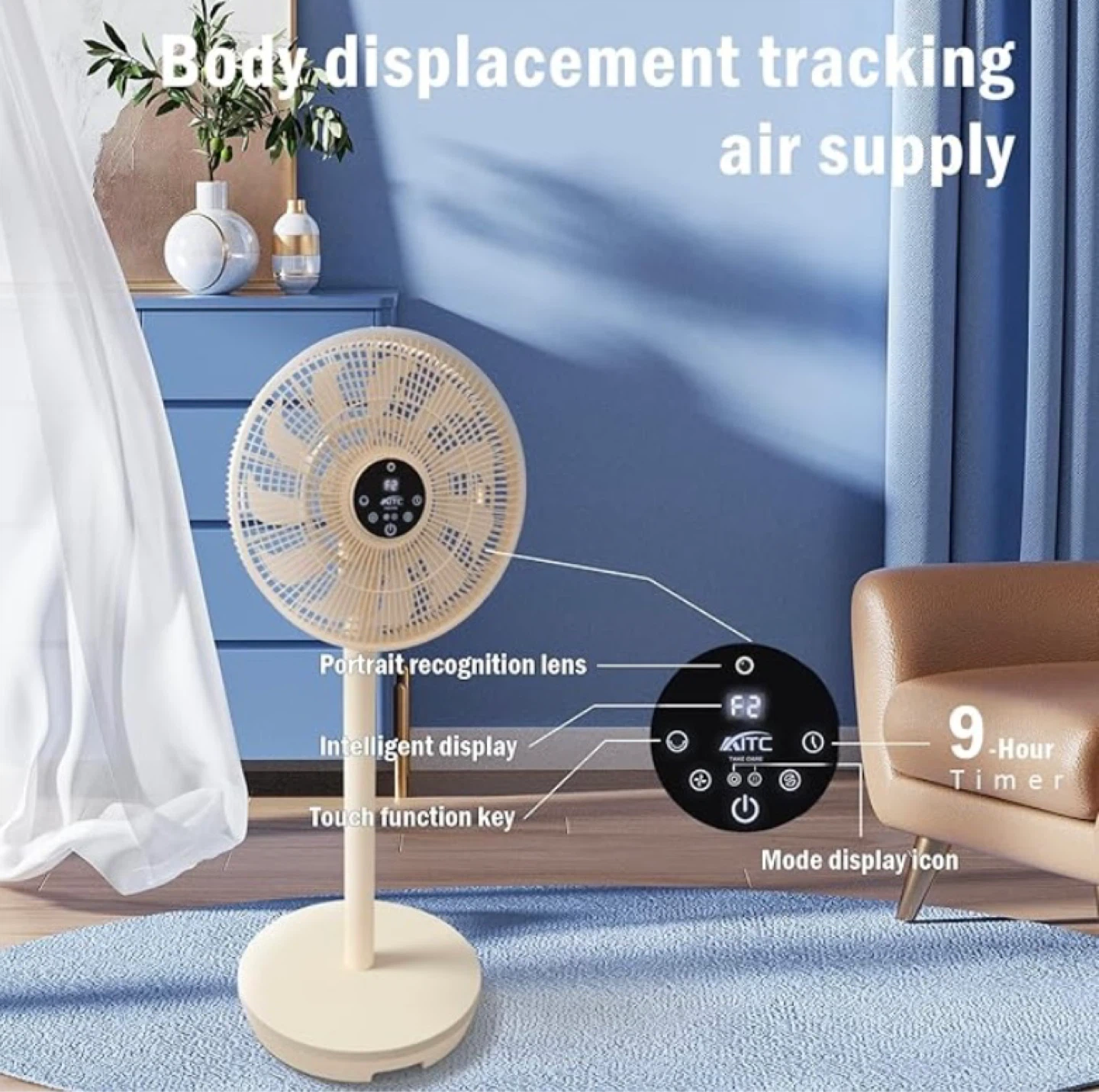 New in Box AI Smart Pedestal Fan - photo 4