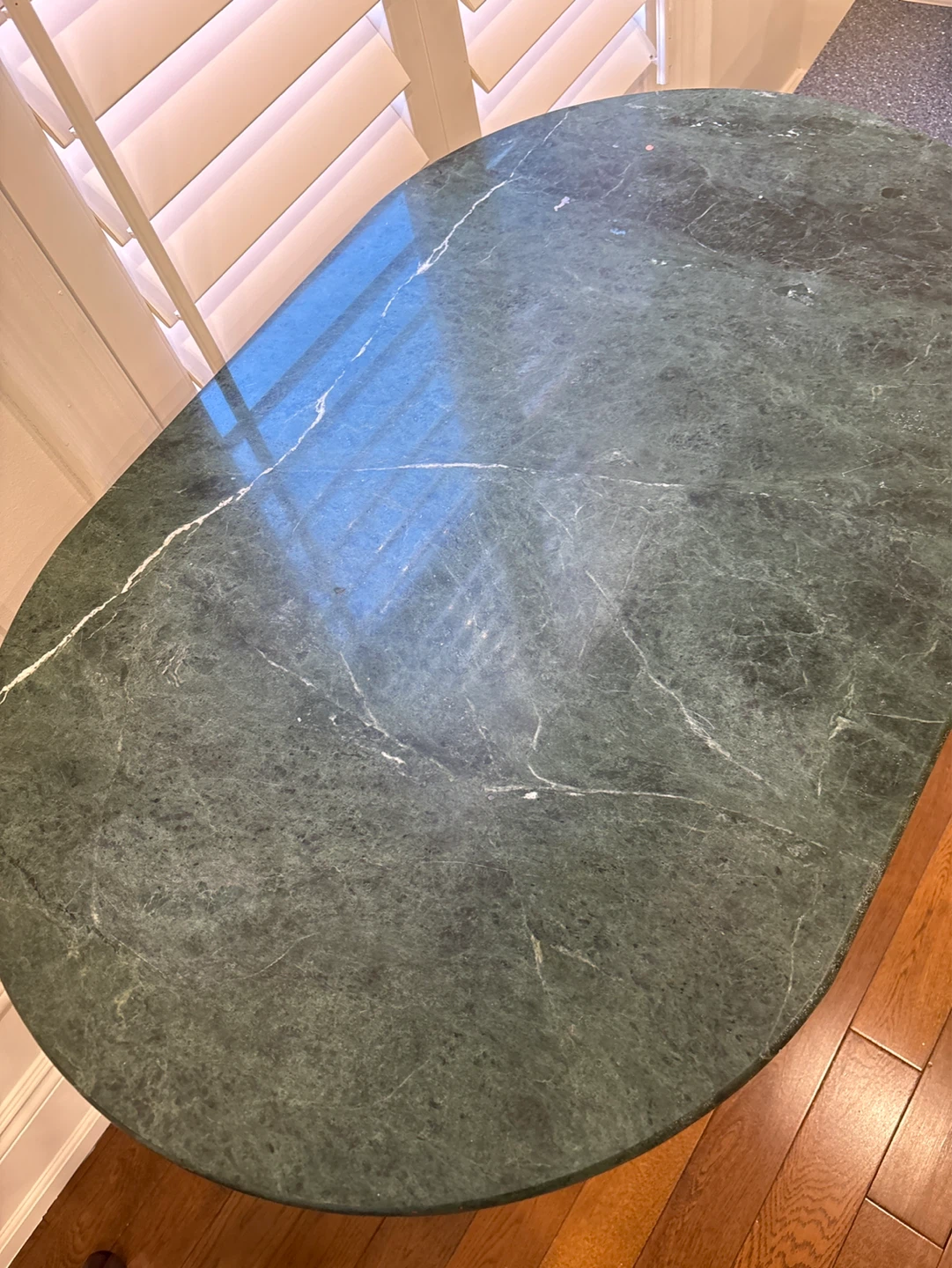 Oval Marble Top Side Table - photo 3