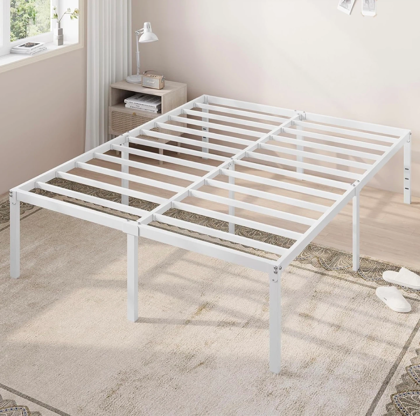 New in Box Full Size Bed Frame, 18 Inch Metal Platform