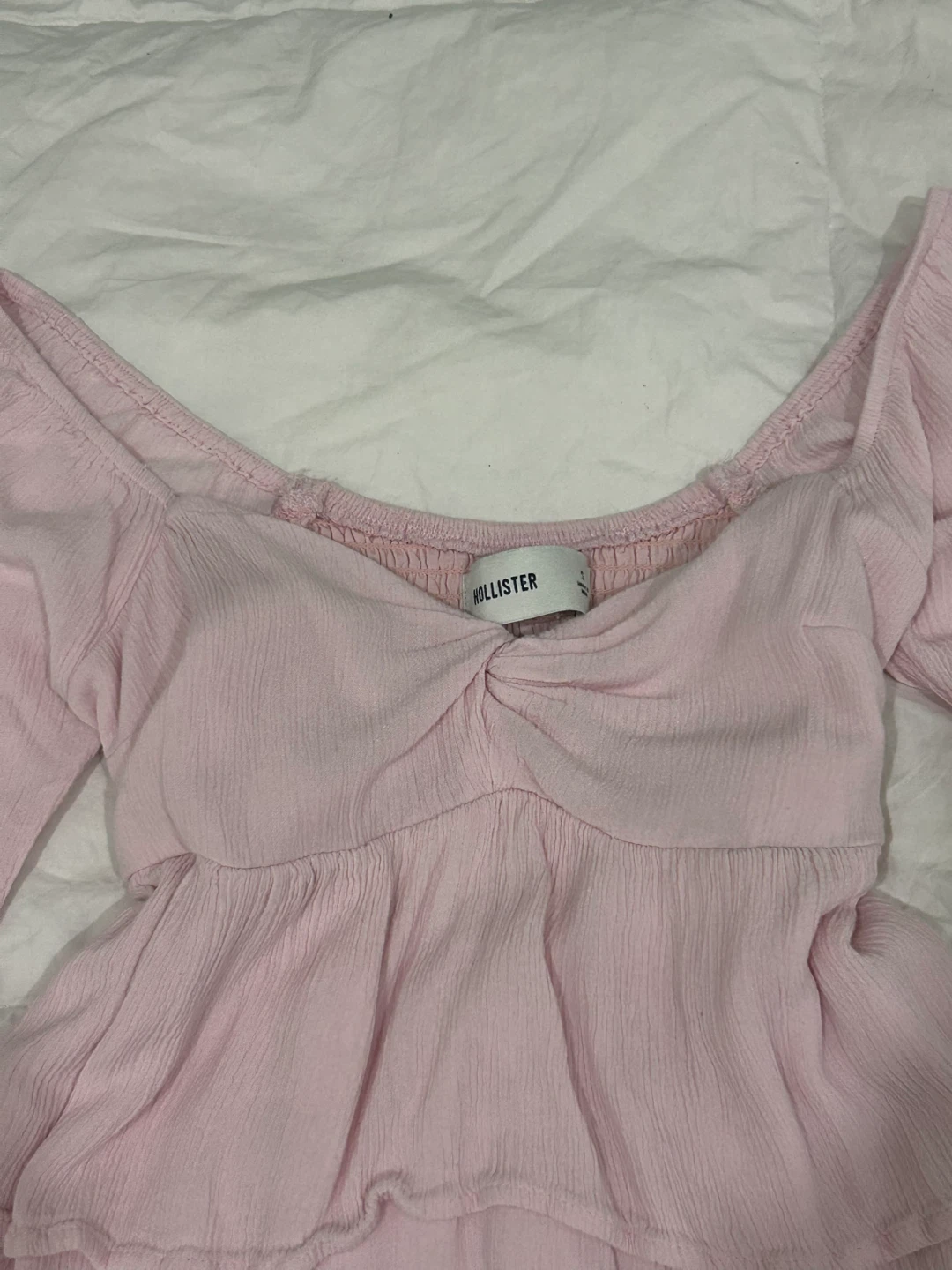 Hollister Pink Peplum Top - Size S - photo 2