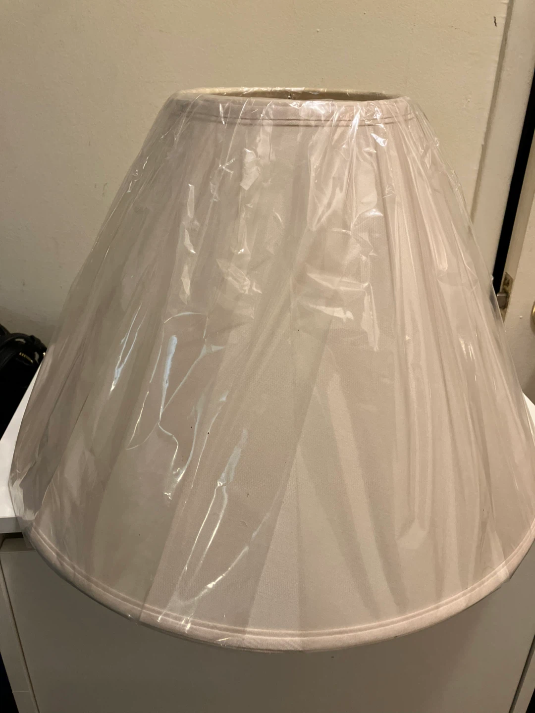 Beige Fabric Lampshade