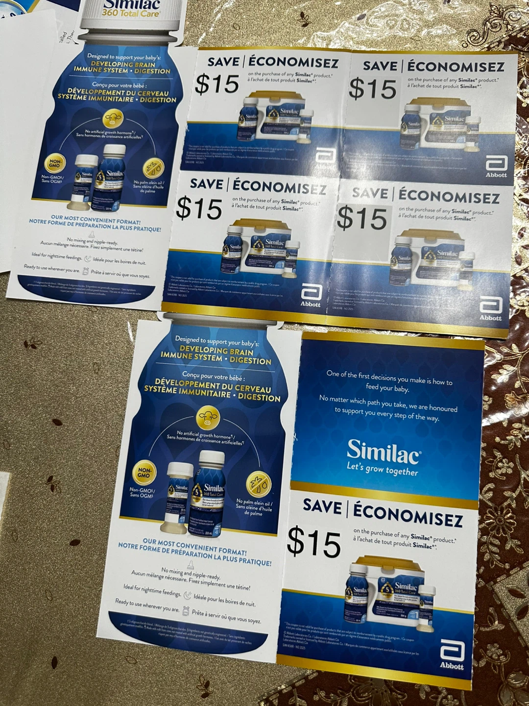 Total 75$. Similac 360 Total Care Ready-to-Feed  coupons
