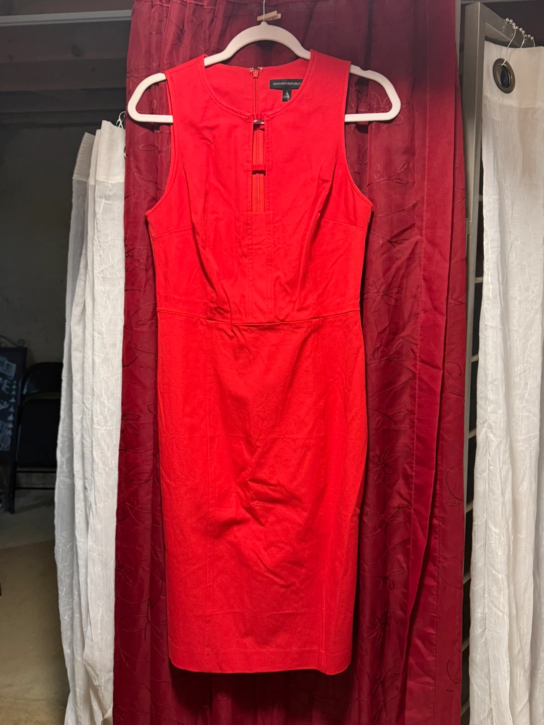 Banana Republic Red Sheath Dress Size 8 - photo 2