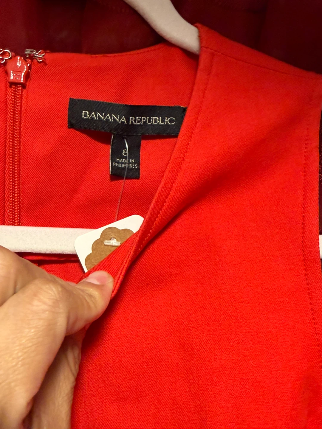 Banana Republic Red Sheath Dress Size 8 - photo 3