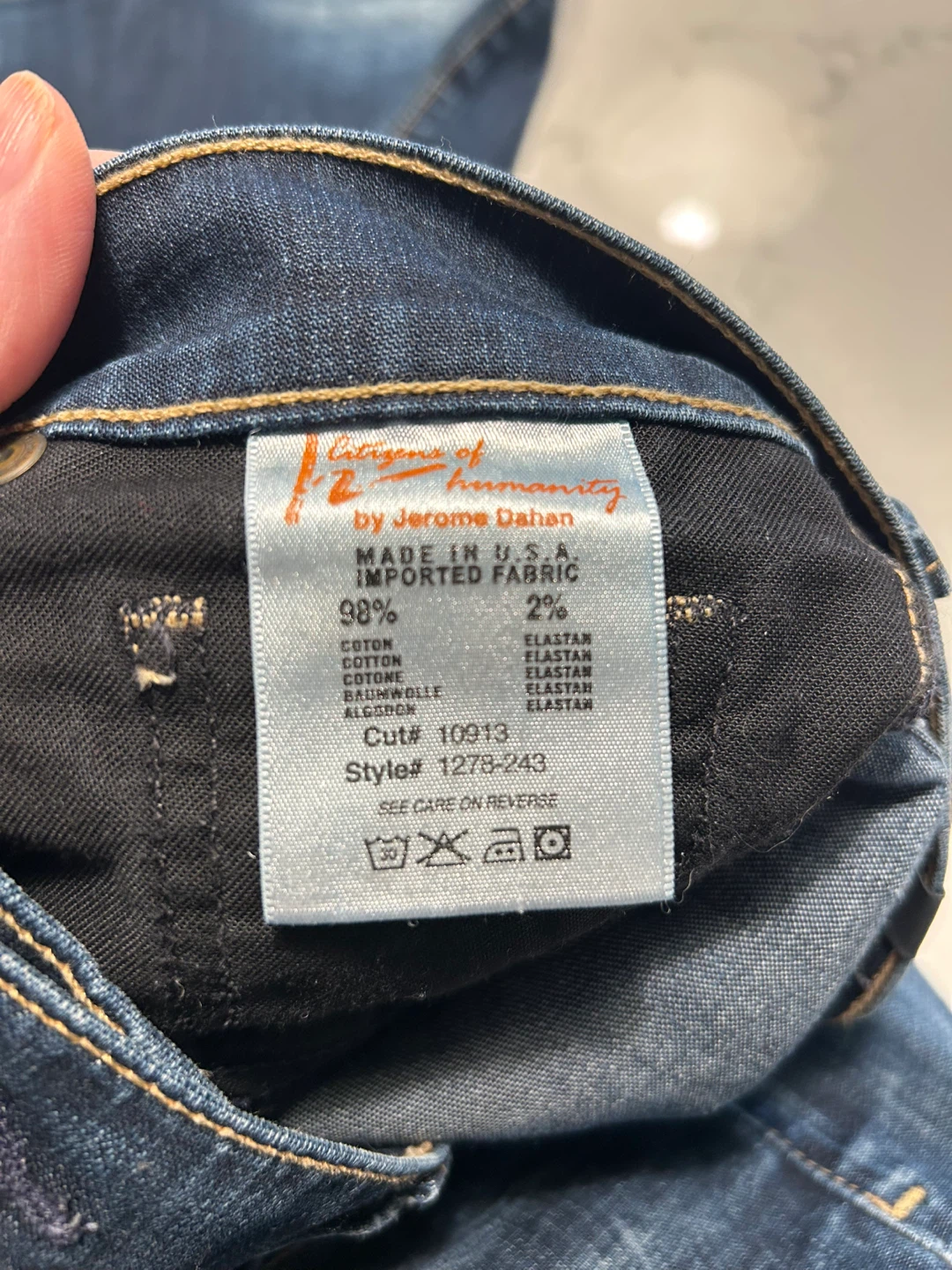 Citizens of Humanity Low Rise Straight Leg Jeans - Size 29 - photo 3
